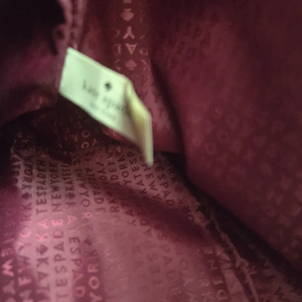 Kate Spade Plum Leather Handbag - Picture 5 of 11